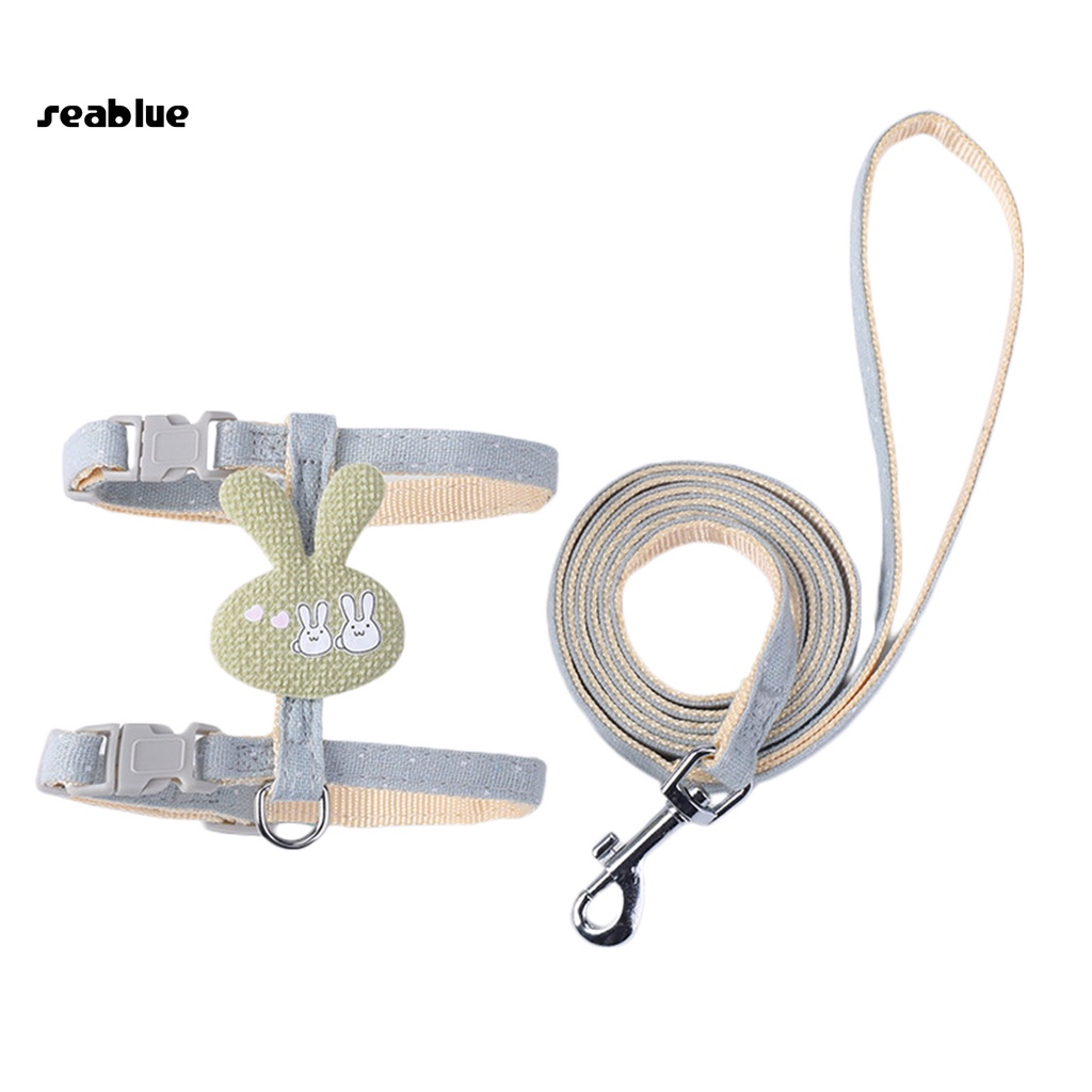 Dây dắt và áo nịt họa tiết hoạt hình có thể giặt ấm áp cho cún và mèo cưng ngoài trời