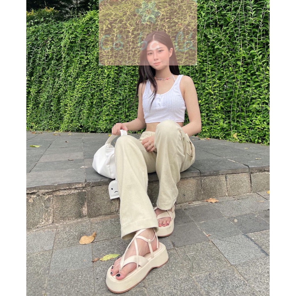 SANDAL NỮ COBALA SHOES - GIÀY BÁNH MÌ QUAI KẸP - SANDAL ĐẾ ĐỘN PHONG CÁCH HIỆN ĐẠI S22091100