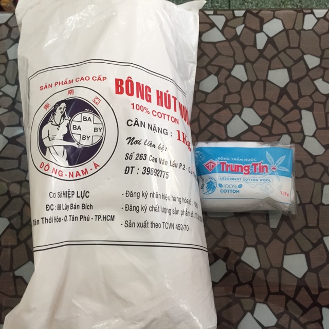 Bông gòn hút nước bịch 1/2kg