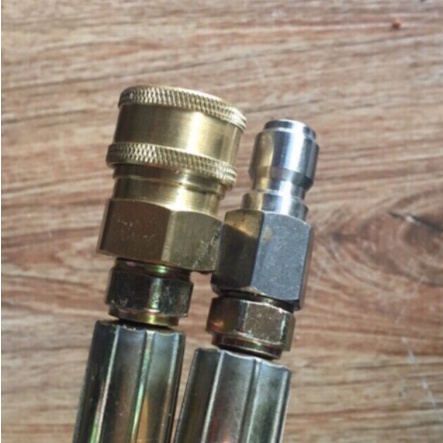 Khớp nối nhanh đực - cái 17mm Taiwan nối dây máy rửa xe cao áp 1 chiếc đầu cái Nhật Bản Mart