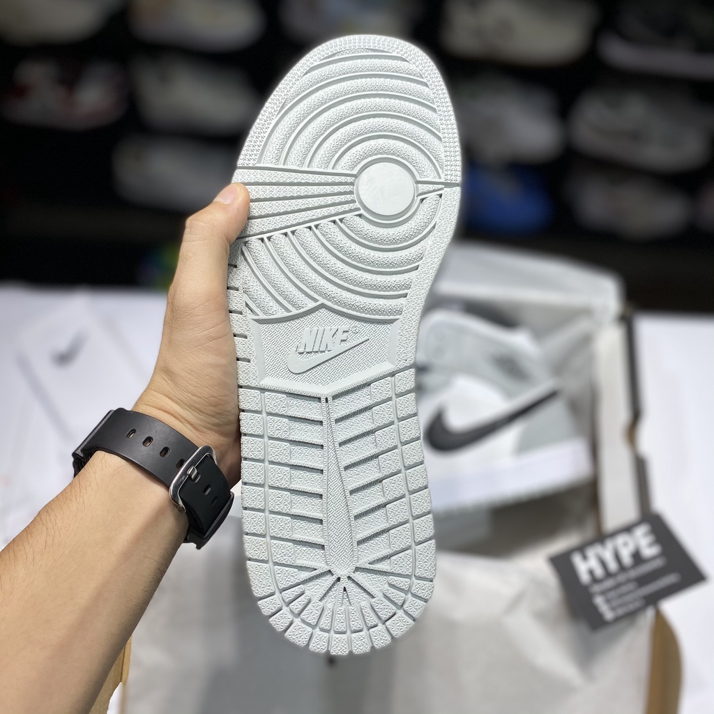 Giày sneaker jordan AF1 cao cấp full bill box, giày thể thao nam nữ JD đẹp cổ cao màu xám giá rẻ phối đồ cực chất M22 | BigBuy360 - bigbuy360.vn