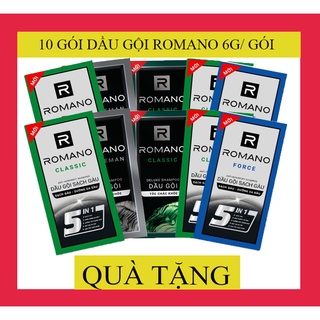 10 gói dầu gội Romano 6g/gói