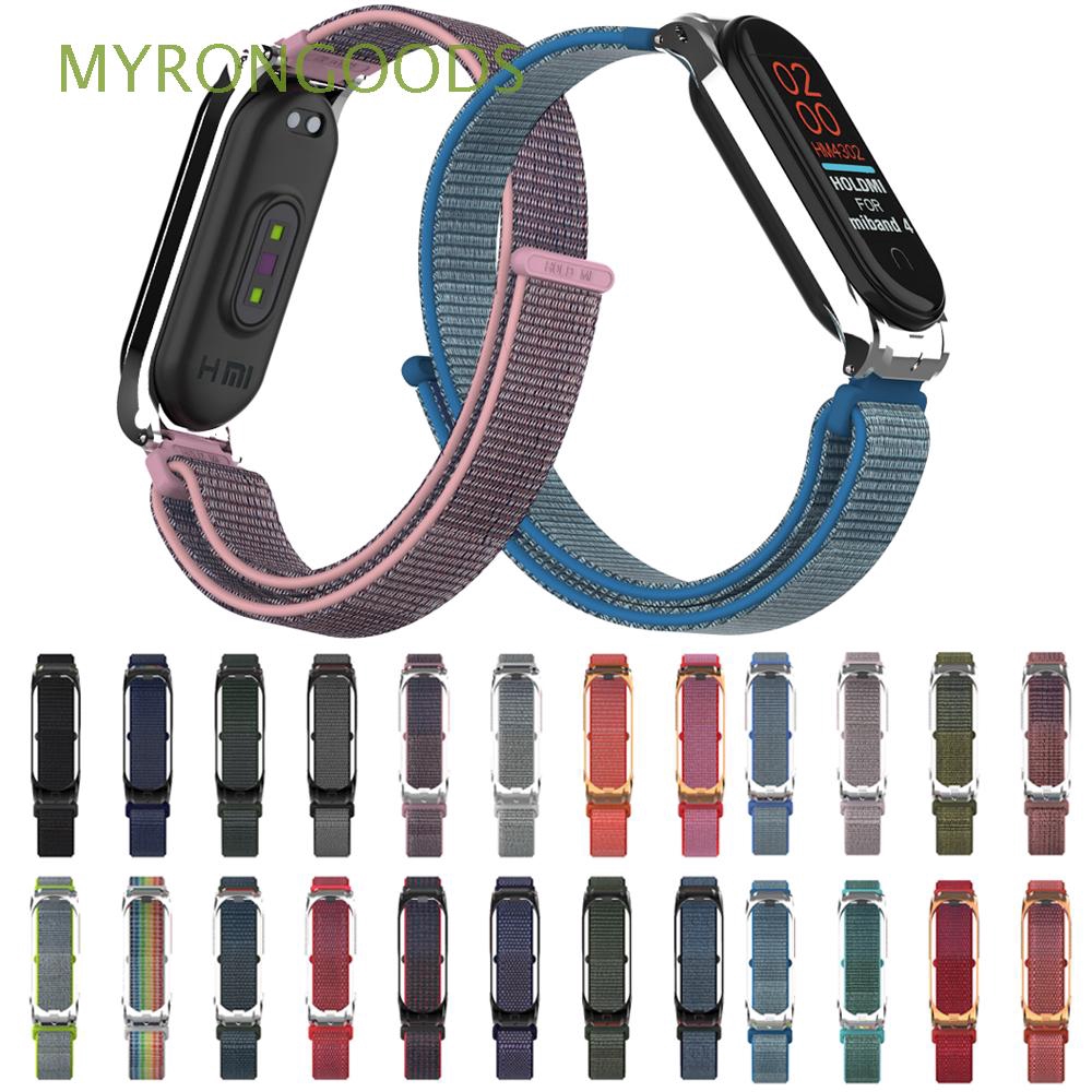 Dây đeo bện nylon thời trang cho vòng tay thông minh Xiaomi Mi band 4 3