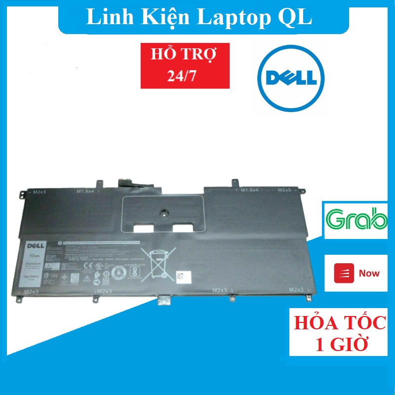 Pin Laptop Dell NNF1C XPS 13 9365 P71G P71G001 46Wh 2-in-1 2017 HMPFH
