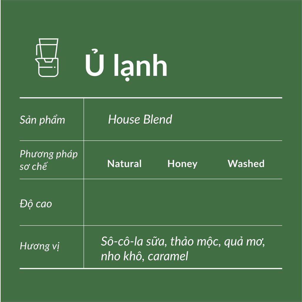 PHA Ủ LẠNH - CÀ PHÊ ĐẶC SẢN FINE ROBUSTA, SPECIALTY ARABICA, HOUSE BLEND TÚI 200GRAM, TÚI 500GRAM CHẤT LƯỢNG, THƠM NGON | BigBuy360 - bigbuy360.vn