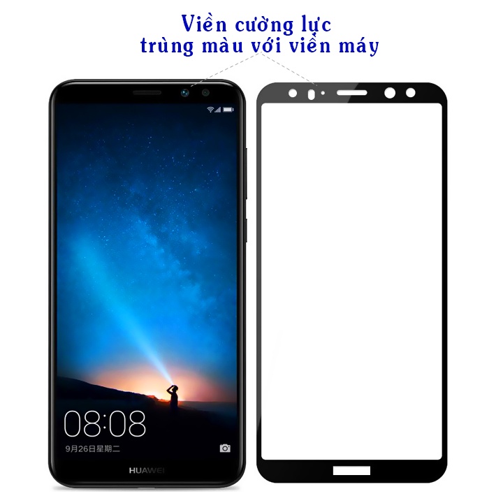 Kính Cường Lực Huawei Nova 5T Nova 4e Nova 3e Nova 2i Nova 3 3i Full Màn Trong suốt 9D 21H Cao Cấp Cảm Ứng Mượt