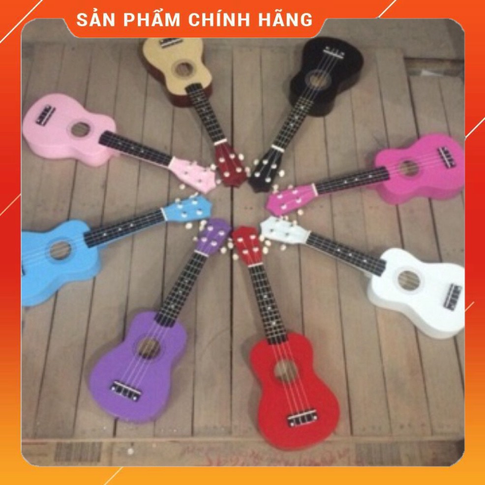 Ukulele đàn guitar mini đa sắc màu tặng hướng dẫn tự học