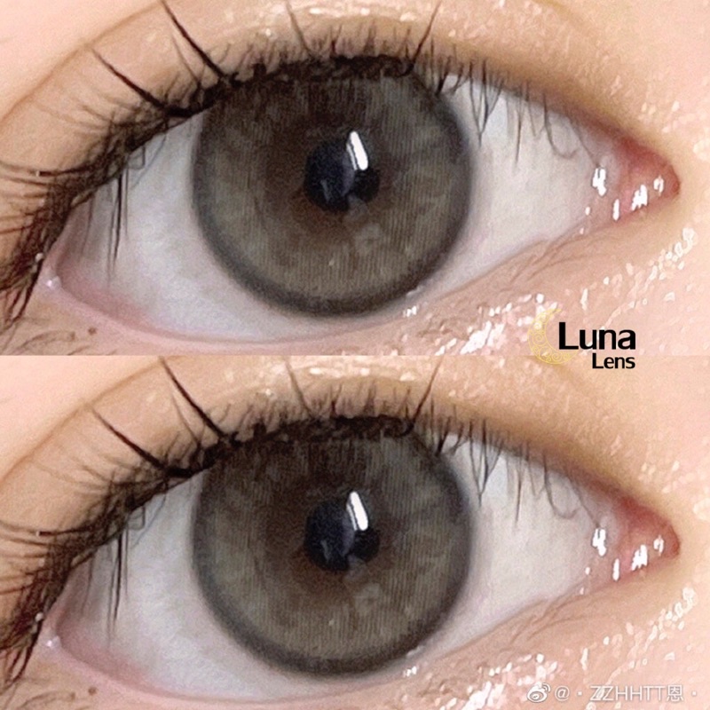MỘT ĐÔI KÍNH ÁP TRÒNG MÀU XÁM FOG PEARL SIÊU ÊM SIÊU MỀM NỘI ĐỊA TRUNG QUỐC - LENS CÓ ĐỘ CẬN