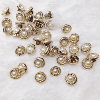 Nút áo sơ mi trai nhựa phủ màu bạc vàng Cúc tròn đính kết trang phục