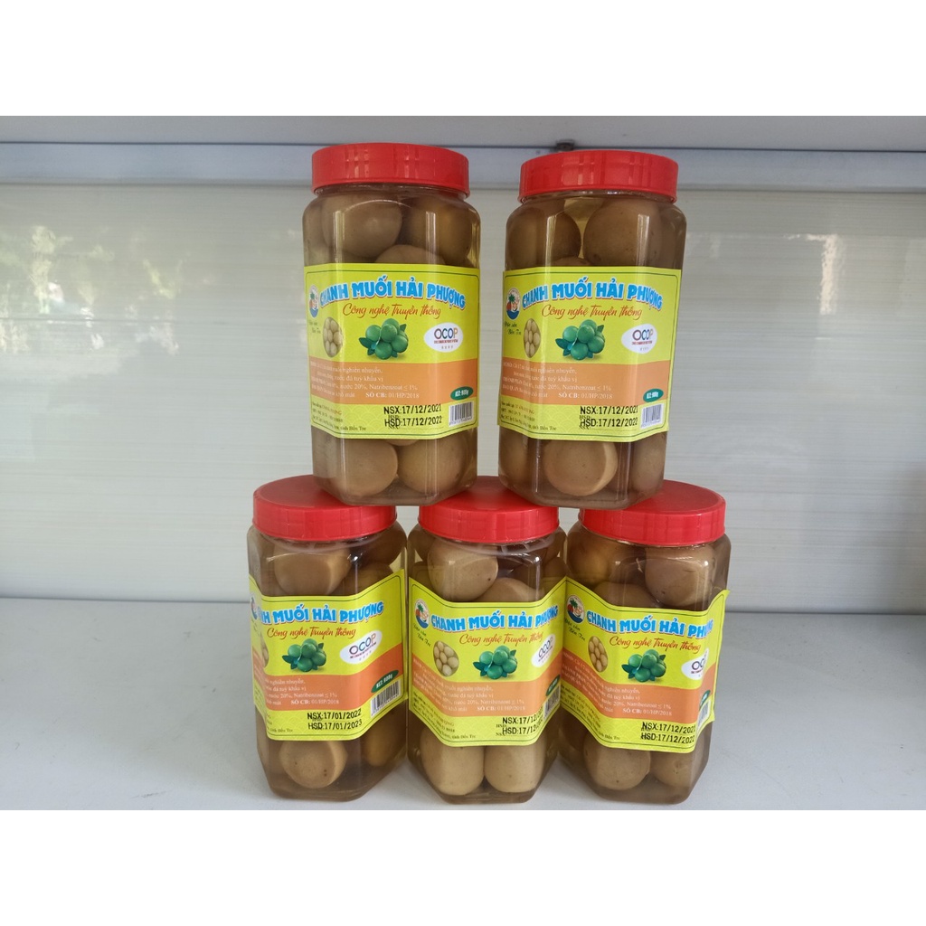 Chanh Muối Trái nắp đỏ Hải Phượng