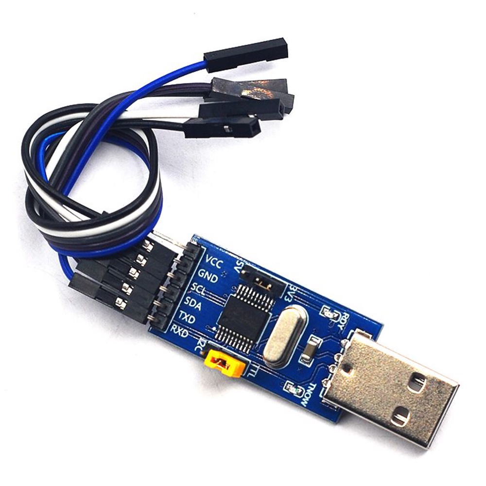 Mô Đun Điều Khiển Hai Trong Một Pcbfun CH341T 3.3V 5V USB Sang I2C IIC UART USB Sang TTL Cho Windows XP 7 8 10
