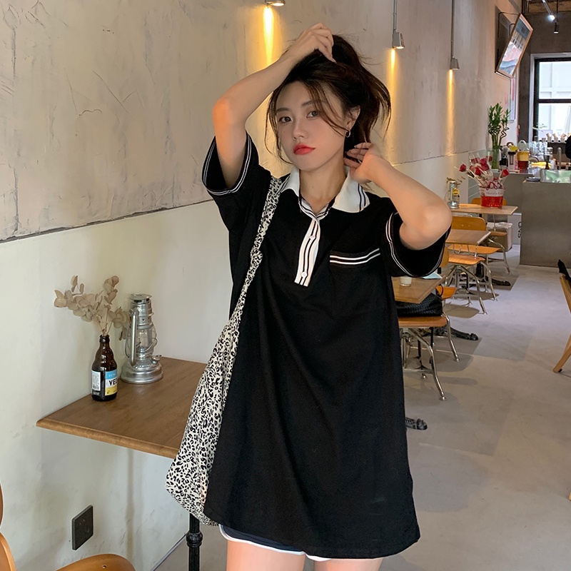 SUXI Áo Thun Thể Thao Tay Ngắn Dáng Rộng Cổ Chữ V Thiết Kế Đơn Giản Dễ Phối Đồ Thời Trang Mùa Hè Cho Nữ