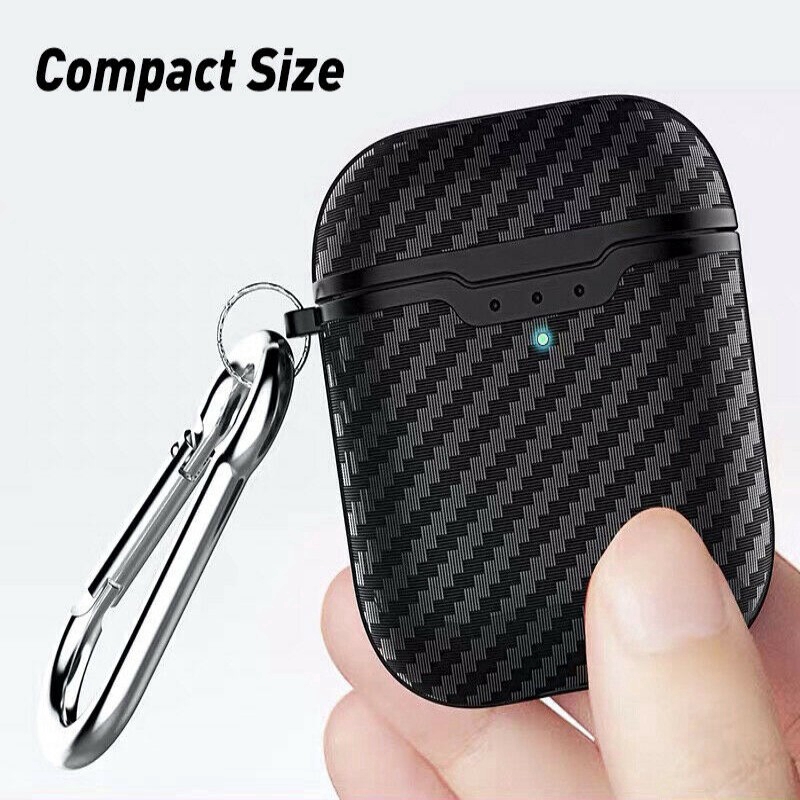 Hộp đựng tai nghe Apple Airpods không dây bằng sợi cacbon