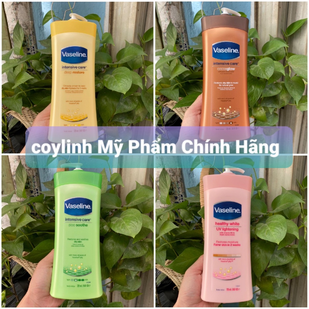 [ Date 2024 ] Sữa Dưỡng Thể Vaseline cấp ẩm trắng da 725ml Hàng Chuẩn