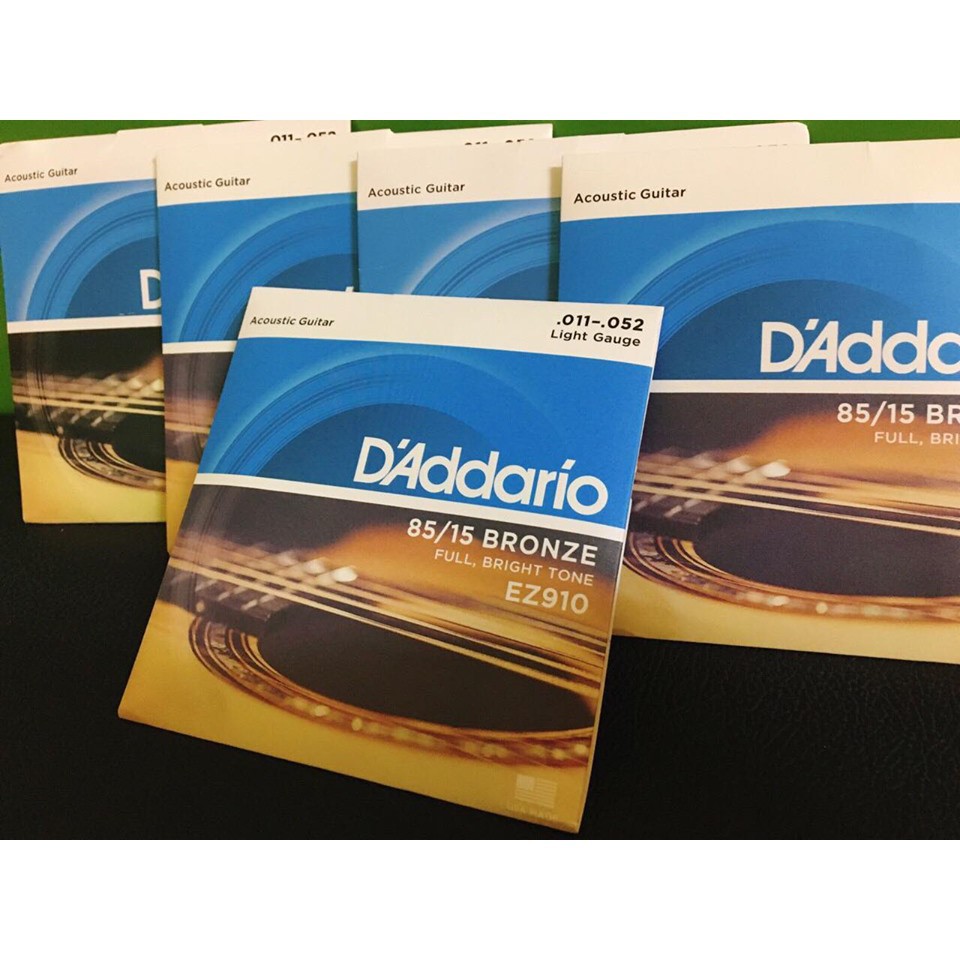 Dây đàn guitar acoustic D'addario EZ910  dây guitar sắt chất lượng Vet Passion