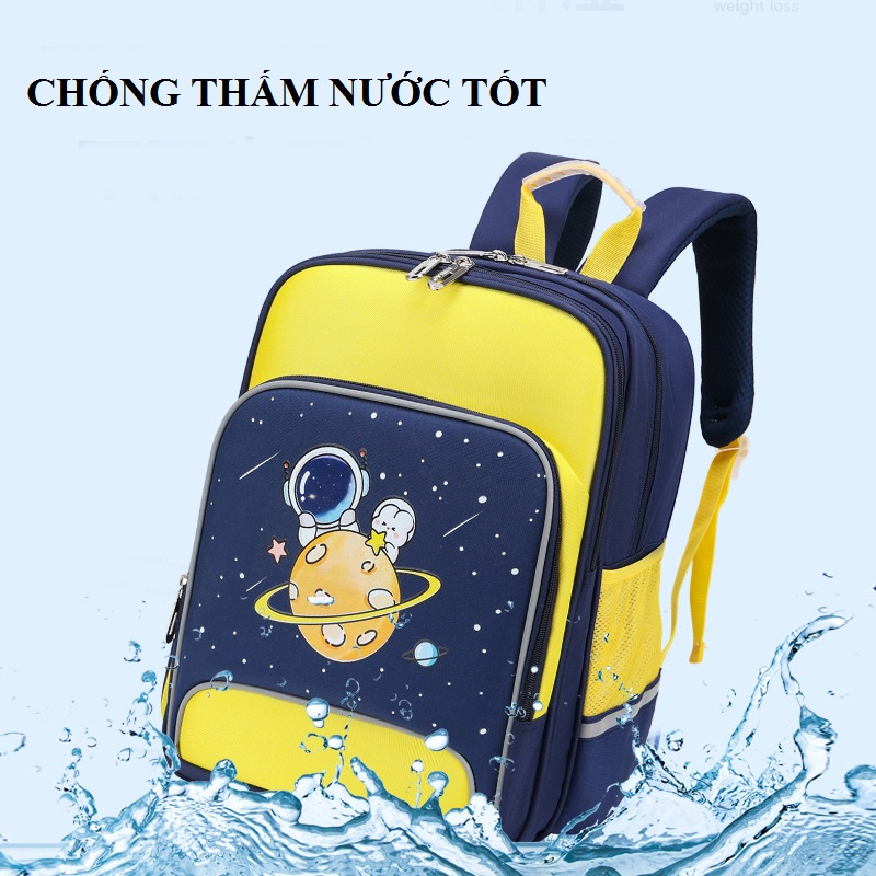 Cặp đi học chống nước chống gù cho bé gái bé trai cấp 1 cấp 2, balo đi học cho bé tiẻu học