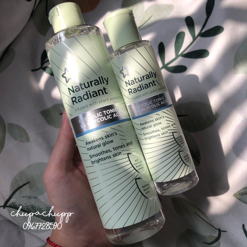 [Nắp mới] Nước hoa hồng Naturally Radiant Glycolic toner