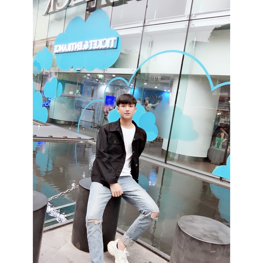 HCMFREESHIP 99K️⚡ Hot Sale Áo Khoác Kaki Nam AKKK08⚡&lt;--- Linh Stoer