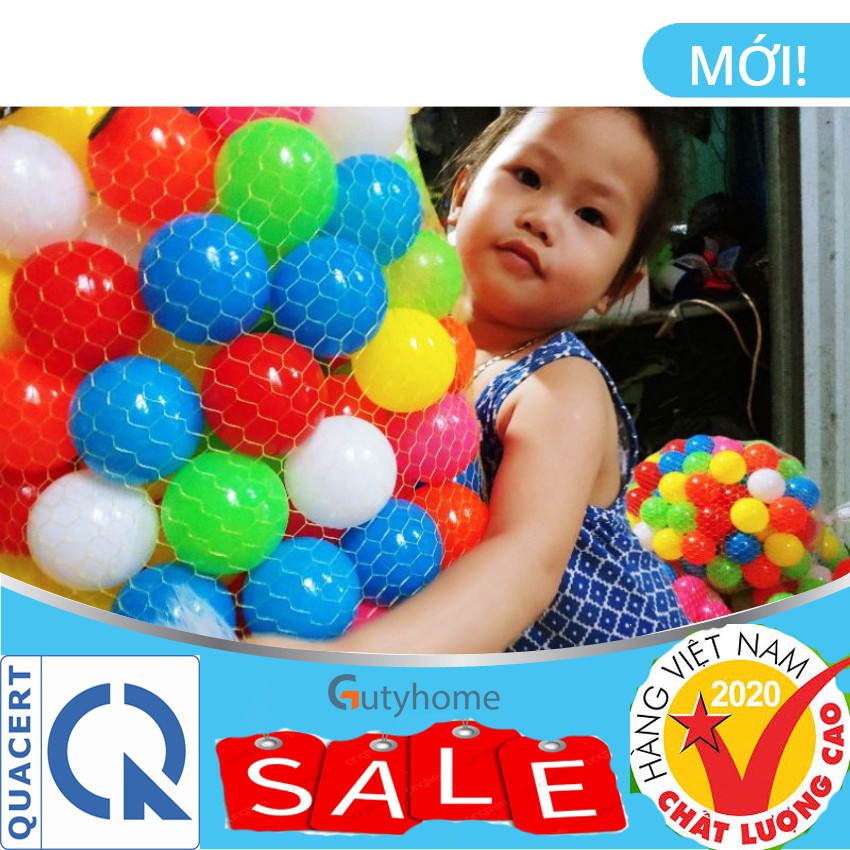 Combo Bóng Nhựa Nhà Banh Đồ chơi trẻ em cho bé chơi nhà bóng lều bóng bể phao bơi Chính Hãng Việt Nam