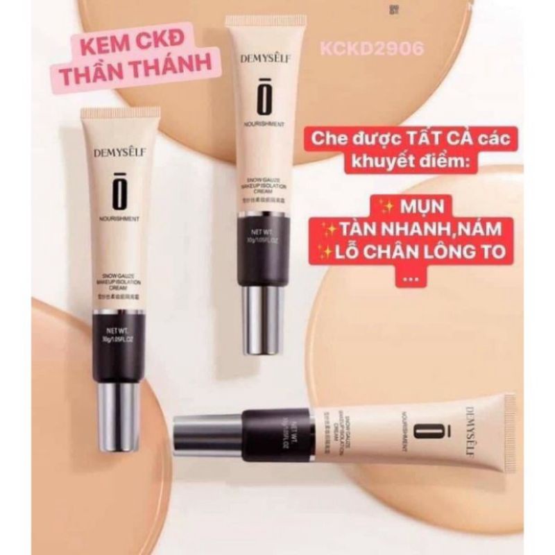 Kem Nền Che Khuyết ĐIểm Hiisees Chữ G 30ML KING DC Giúp Da Trắng Hồng Tự Nhiên Lâu Trôi Chống Nước