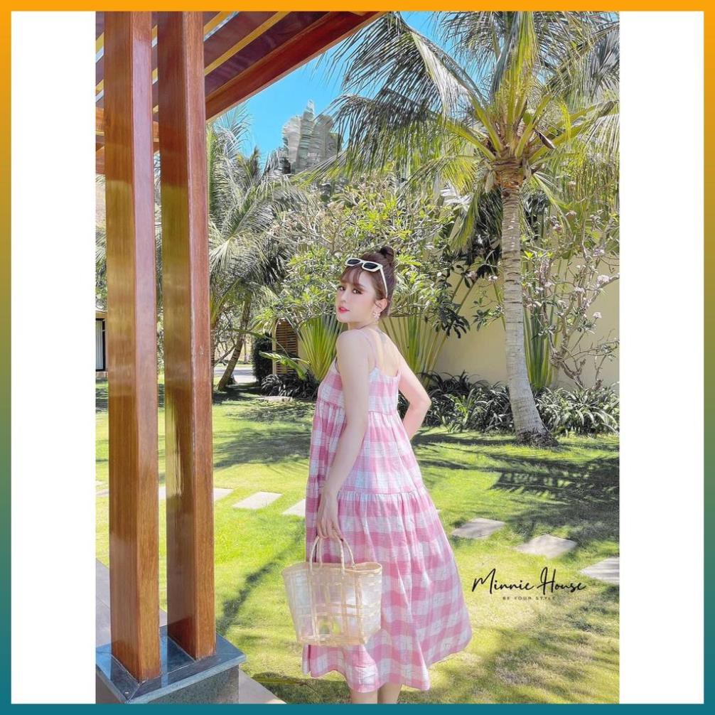 Set Nữ, Set Váy 2 Dây Kẻ Caro Siêu Xinh Siêu Cute Hàng QC Đẹp Loại 1 | BigBuy360 - bigbuy360.vn