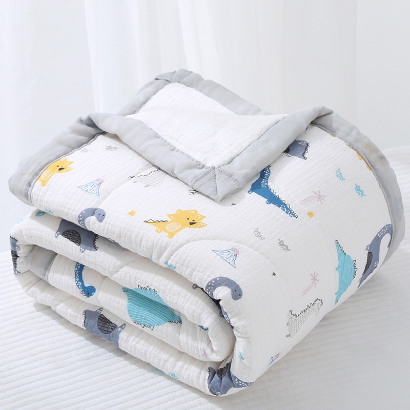 Chăn xô Muslin trần bông cho bé ☘ Chăn bo viền mềm mịn ☘ Chăn siêu nhẹ cho bé sơ sinh, Kiến Baby Store