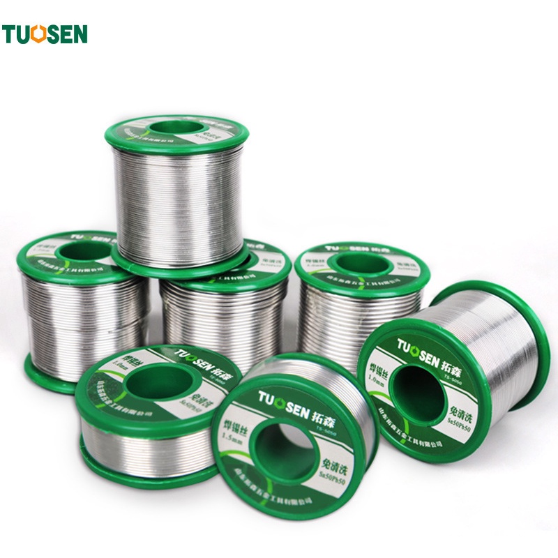 Thiếc hàn Tuosen, Cuộn dây hàn thiếc đủ kích thước: 0.8mm; 1.0mm; 1.2mm, 1.5mm; 2.0mm TUOSEN (Loại lớn 0.5kg)