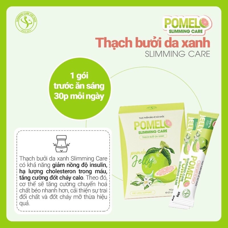[CHÍNH HÃNG] 2 GÓI THẠCH BƯỞI DA XANH POLMEL SLIMMING CARE | BigBuy360 - bigbuy360.vn