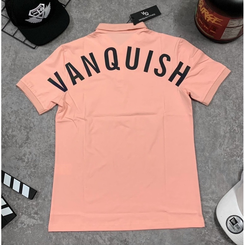[sale sốc] áo thun nam VANQUISH cổ trụ,áo thun nam body cotton 100%