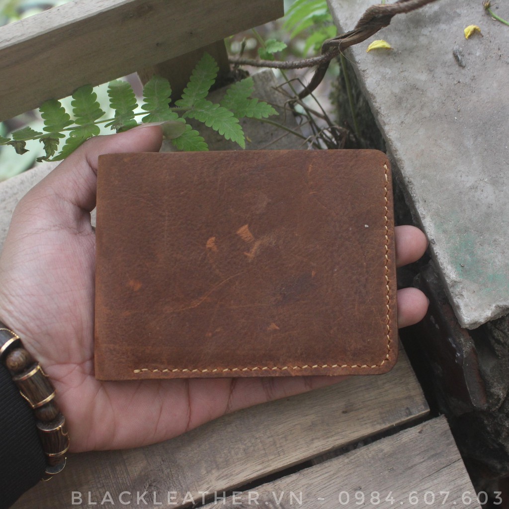 Ví da bò thật handmade - Cực Bụi - vs02