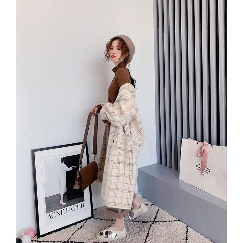 Áo Dạ kẻ caro dáng dài, áo khoác Dạ trơn dáng ngắn | BigBuy360 - bigbuy360.vn