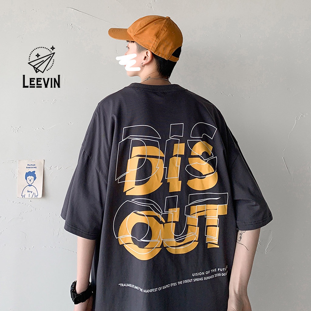 Áo Thun Nam Nữ DISOUT Form Rộng Ulzzang Unisex - Kiểu áo form rộng tay lỡ Local Brand Leevin Store