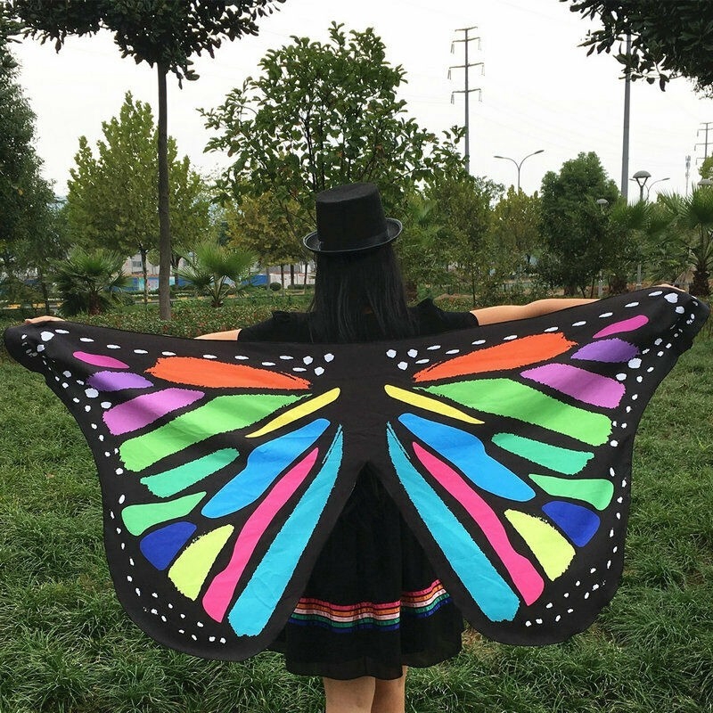 Butterfly Wings Cape Shawl Adult Fairy Pixie Cloak Costume Fancy Dress Party | BigBuy360 - bigbuy360.vn