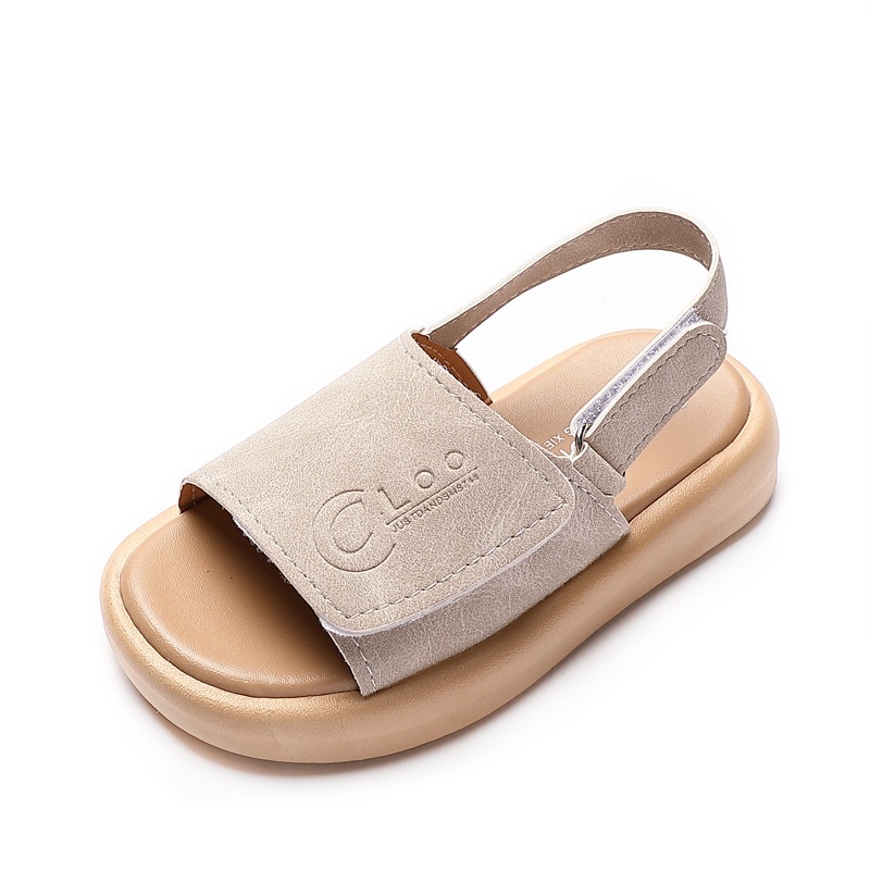 Dép sandal quai ngang da lộn cho Bé Phong cách Hàn Quốc