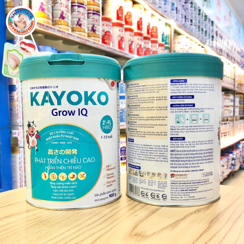 Sữa Nhật Kayoko Baby, Pedia, Grow IQ 900G - Tinh Hoa Dưỡng Chất Nhật Bản
