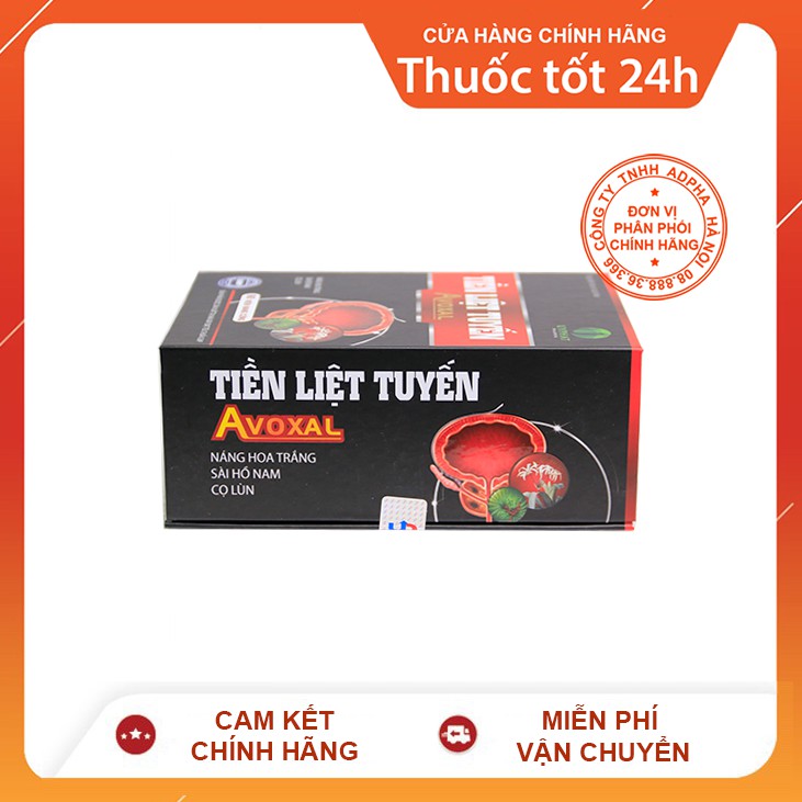 TPBVSK Tiền liệt tuyến Avoxal – Giảm phì đại tiền liệt tuyến cho nam giới sau tuổi 50