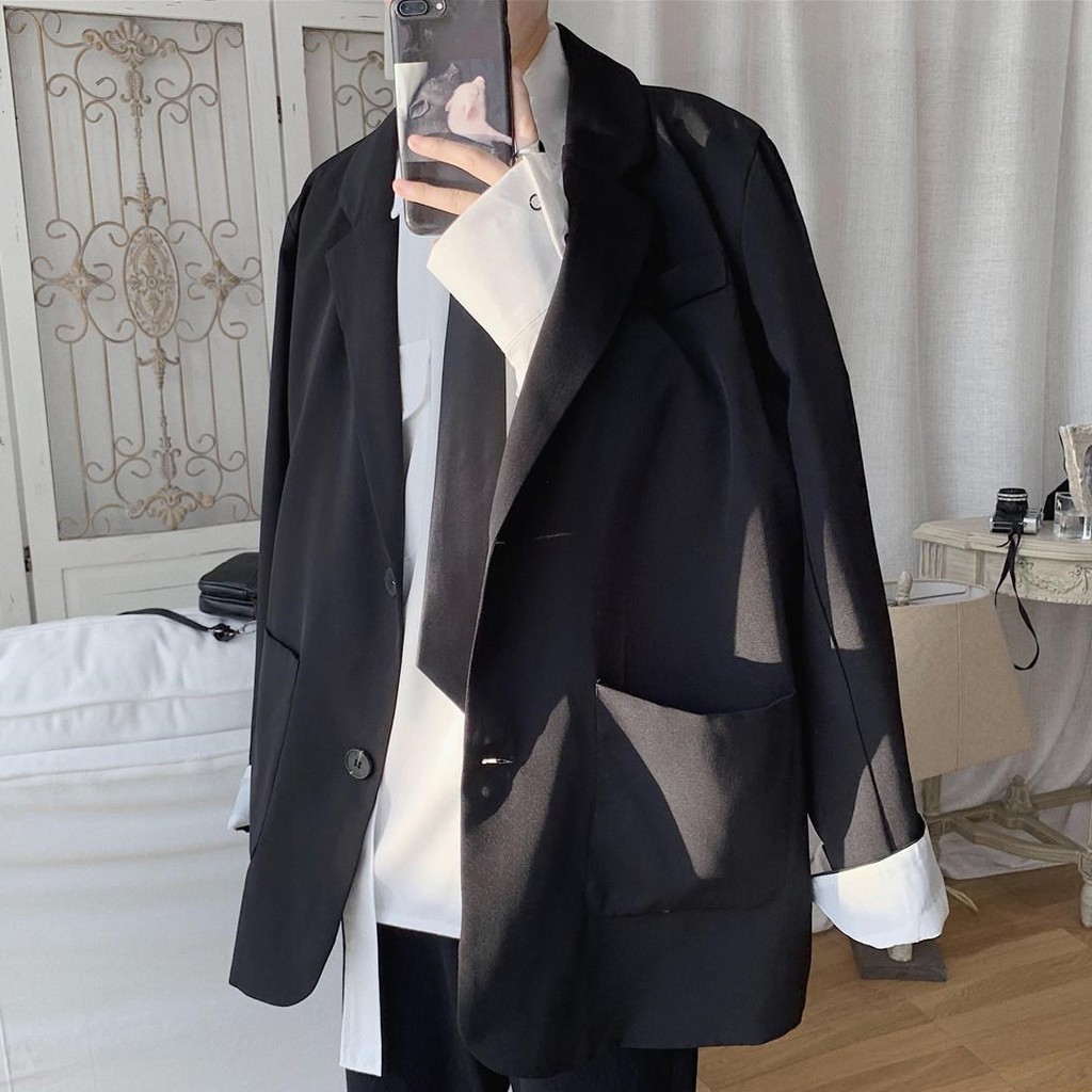 Áo khoác vest phong cách Hàn Quốc thiết kế sang trọng cho nam và nữ fashion bigsize blazer áo unisex coat