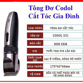 [New]Tông Đơ Cắt Tóc Codol Chc-531[Siêu Giá Sỉ]
