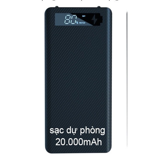 Sạc dự phòng, dung lương pin sạc dự phòng 20000mAh có màn hình hiển thị phần trăm, cổng USB 2A BH 12 tháng) MODEL: M8)