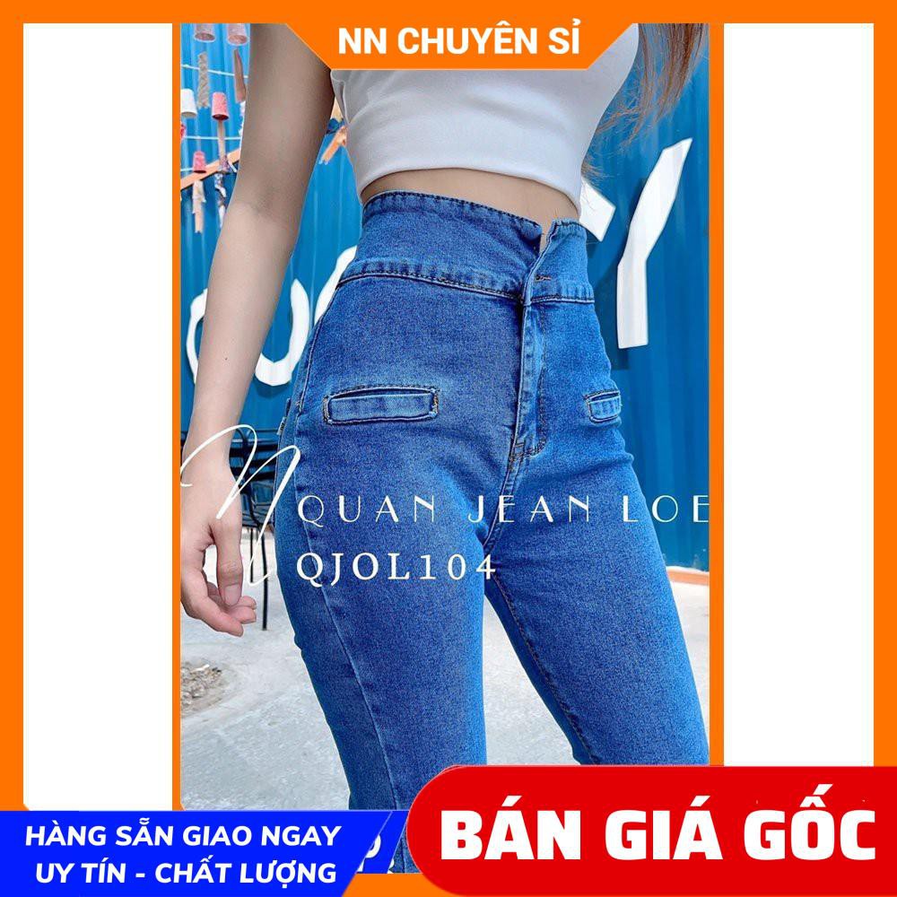 QUẦN JEAN DÀI ỐNG LOE CỰC XINH - QUẦN JEAN LOE - QUẦN BÒ LƯNG CAO ỐNG LOE QJOL104 ⚡100% ẢNH THẬT⚡