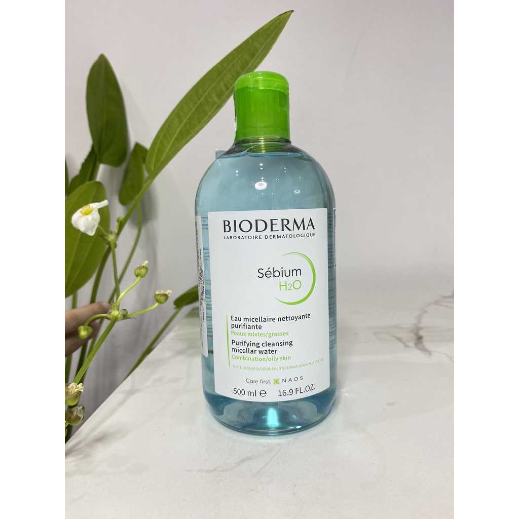 Nước Tẩy Trang Bioderma H2O 500ml  Hồng, Xanh 500ml- Nhập khẩu hàng chính hãng  - 𝐃𝐫.𝐋𝐲́ 𝐇𝐨𝐚̀𝐧𝐠 | BigBuy360 - bigbuy360.vn