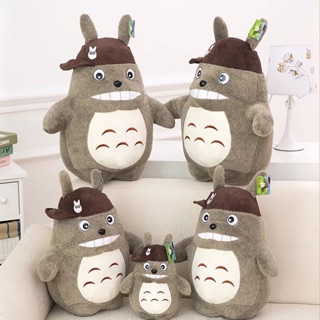 Gấu bông totoro đẹp đội mũ (Thú bông totoro cao cấp béo size 60cm)