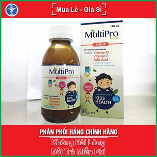 MultiPro Junior Syrup 120ml - Siro giúp trẻ tăng cường sức đề kháng, cải thiện tình trạng biếng ăn, suy dinh dưỡng