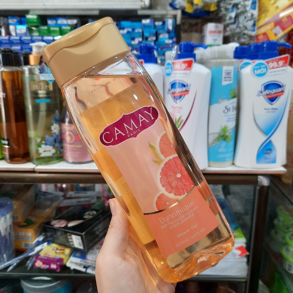 GEL TẮM HƯƠNG BƯỞI HỒNG CAMAY PARI 500ML