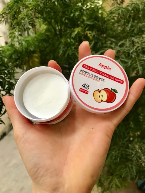 Giấy chùi / tẩy sơn móng tay miniso Apple