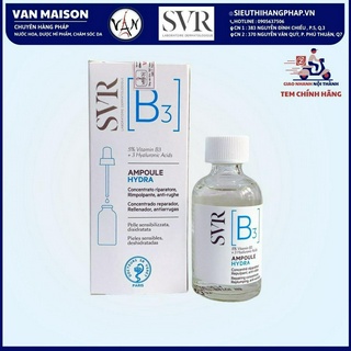 Tinh chất serum svr [b3] ampoule hydra phục hồi , cấp ẩm dưỡng da cho làn da thiếu nước 30ml