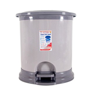 Thùng rác đạp oval nhựa Tý Liên