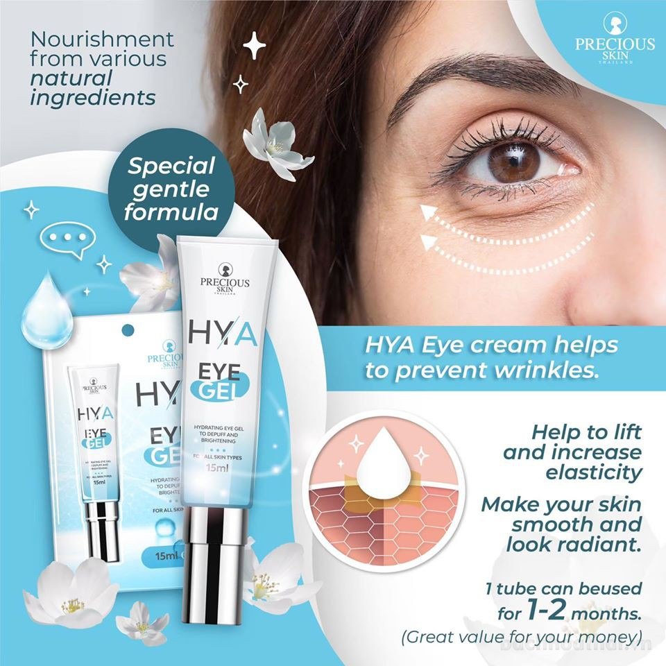 Gel mờ ṫhâm quầng mắt, nếp nhăņ làm mềm da Hya Eye Gel Thái Lan