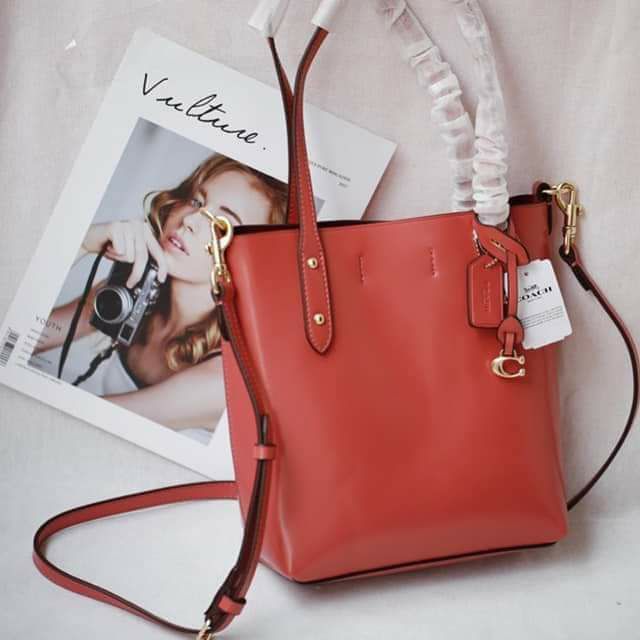 Túi Coach Tote Da Thật da bóng, Hàng Authentic