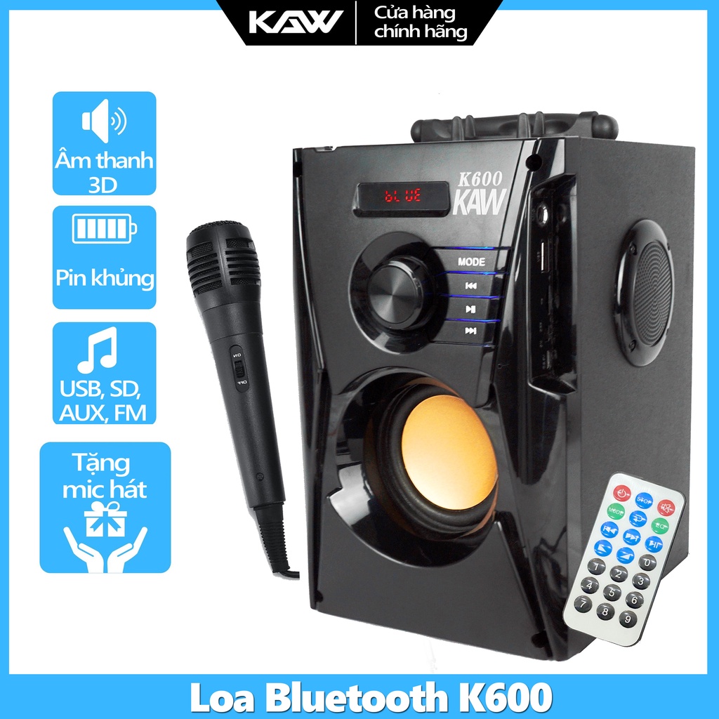 Loa A18 Bluetooth 4.0 Công Suất Lớn, Super Bass, Loa Sub 3 Loa Kép, 1 Loa Bass Kết Hợp 2 Loa Treble